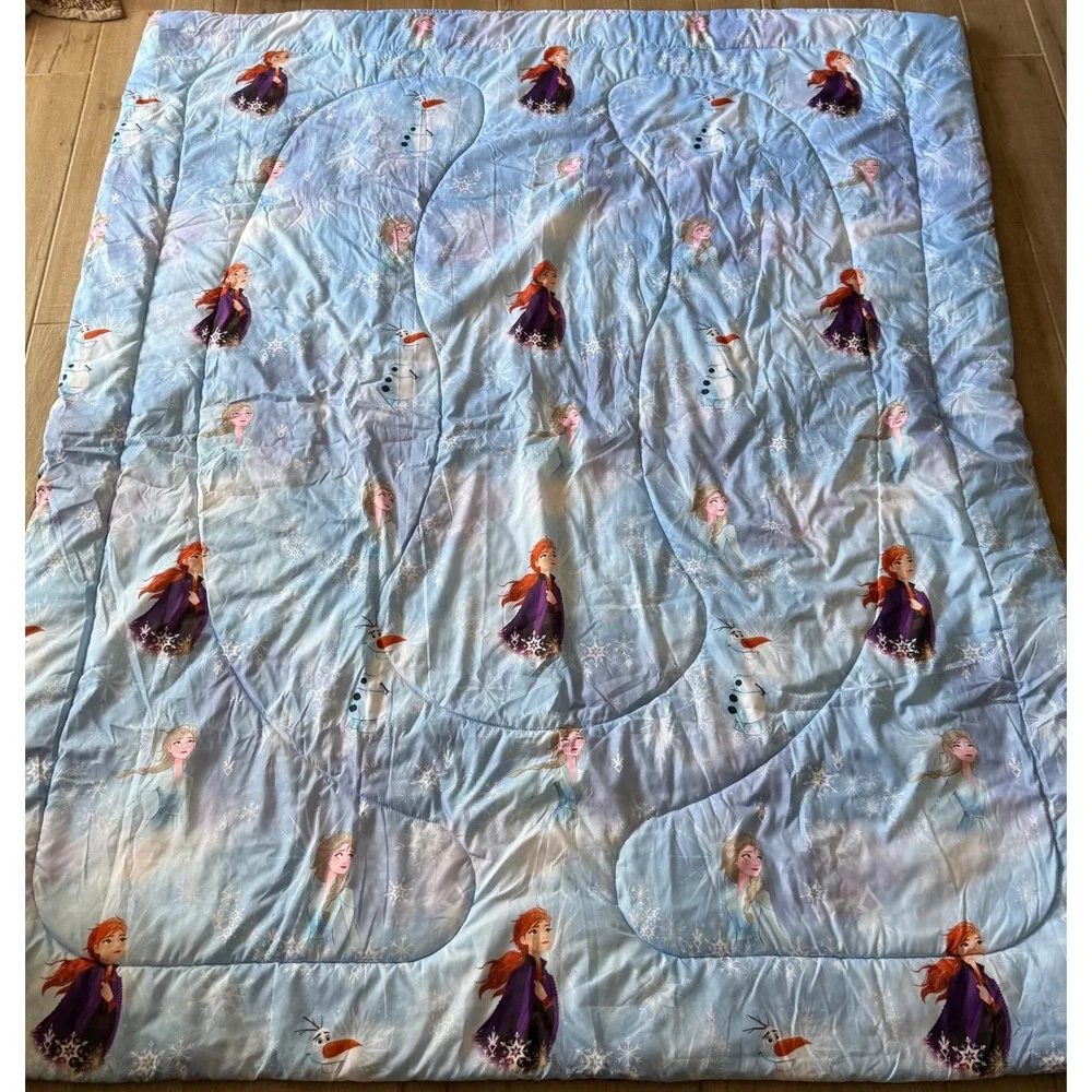 Disney Frozen 2 Reversible Comforter Anna Elsa Olaf Twin Full 72x86 Franco Mfg